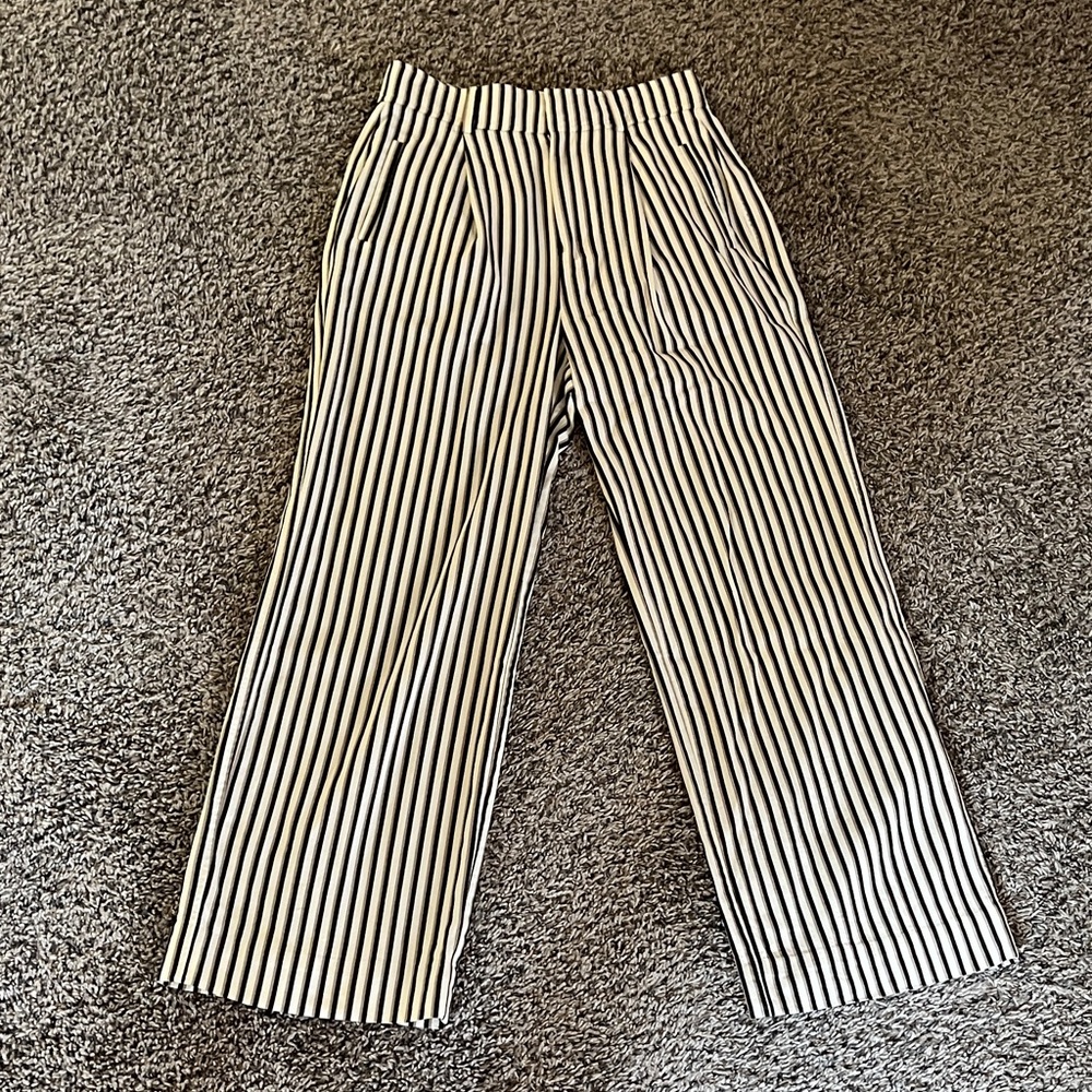 Everlane striped cotton trouser